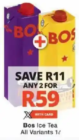 Checkers Bos Ice Tea All Variants offer