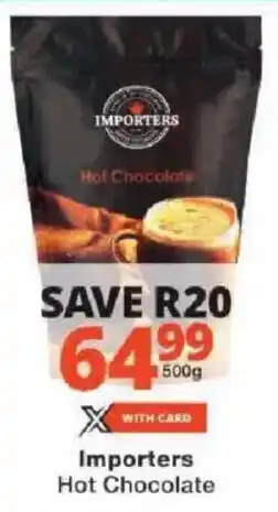 Checkers Importers Hot Chocolate offer