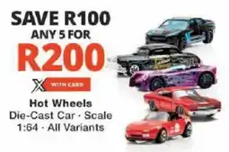 Checkers Hot Wheels Die-Cast Car offer