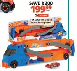 Checkers Hot Wheels Speed Track Transporter offer