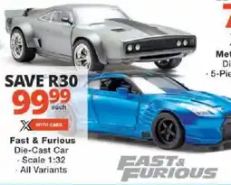 Checkers Fast & Furious Die-Cast Car Scale 1:32 offer