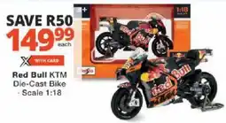 Checkers Red Bull KTM Die-Cast Bike offer