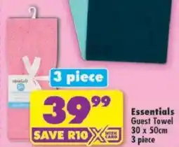 Shoprite Essentials Guest Towel offer