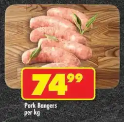 Shoprite Pork Bangers offer