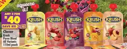 Shoprite Clover Krush Puree Blend All Variants offer