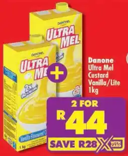 Shoprite Danone Ultra Mel Custard Vanilla/ Lite offer