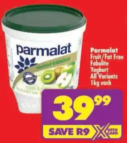 Shoprite Parmalat Fruit/ Fat Free Fabulite Yoghurt All Variants offer