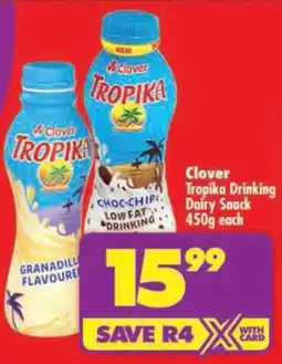 Shoprite Clover Tropika Drinking Dairy Snack offer