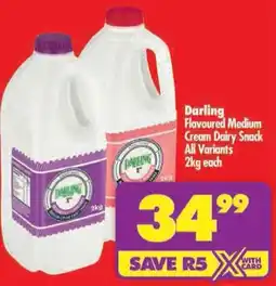 Shoprite Darling Flavoured Medium Cream Dairy Snack All Variants offer