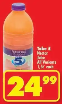 Shoprite Take 5 Nectar Juice All Variants offer