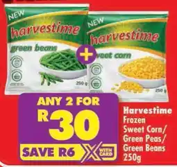 Shoprite Harvestime Frozen Sweet Corn/ Green Peas/ Green Beans offer