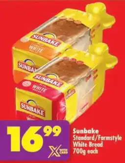Shoprite Sunbake Standard/ Farmstyle White Bread offer