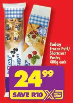 Shoprite Today Frozen Puff/ Shortcrust Pastry offer