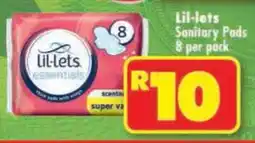 Shoprite Lil-lets Sanitary Pads offer