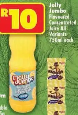 Shoprite Jolly Jumbo Flavoured Concentrated Juice All Variants offer