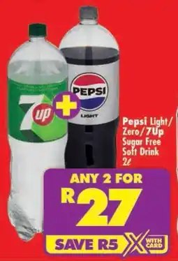 Shoprite Pepsi Light/ Zero/ 7Up Sugar Free Soft Drink offer