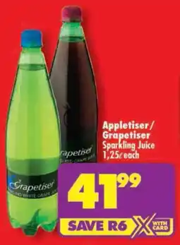 Shoprite Appletiser/ Grapetiser Sparkling Juice offer