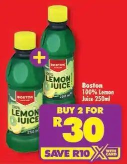 Shoprite Boston 100% Lemon Juice offer