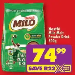 Shoprite Nestlé Milo Malt Powder Drink offer