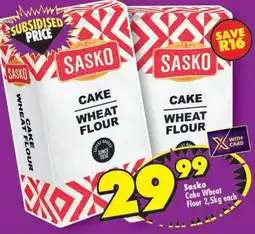 Shoprite Sasko Cake Wheat Flour offer