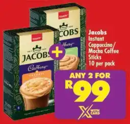 Shoprite Jacobs Instant Cappuccino/ Mocha Coffee Sticks offer