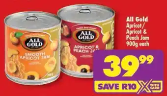 Shoprite All Gold Apricot/ Apricot & Peach Jam offer