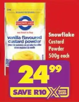 Shoprite Snowflake Custard Powder offer