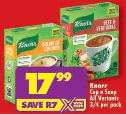 Shoprite Knorr Cup a Soup All Variants offer