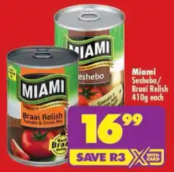Shoprite Miami Seshebo/ Braai Relish offer