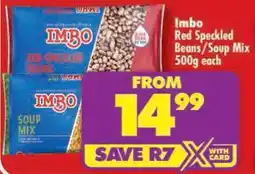 Shoprite Imbo Red Speckled Beans/ Soup Mix offer