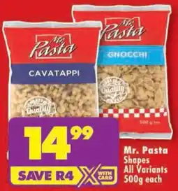 Shoprite Mr. Pasta Shapes All Variants offer