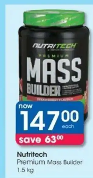 Clicks Nutritech Premium Mass Builder 1.5 kg offer