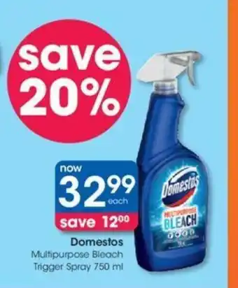 Domestos Multipurpose Bleach Trigger Spray 750 ml
