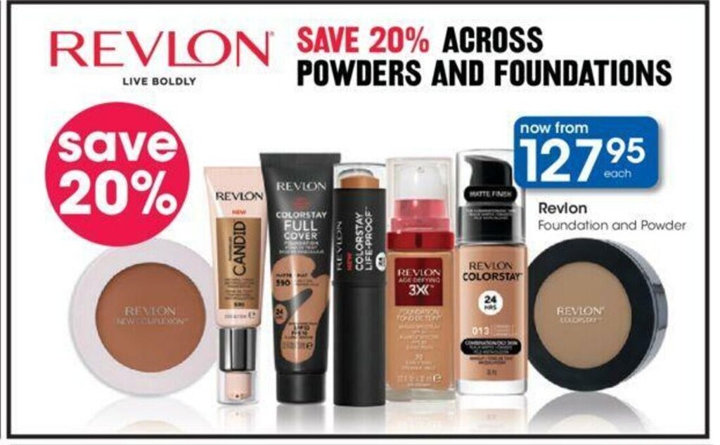 Revlon Foundation and Powder offer at Clicks