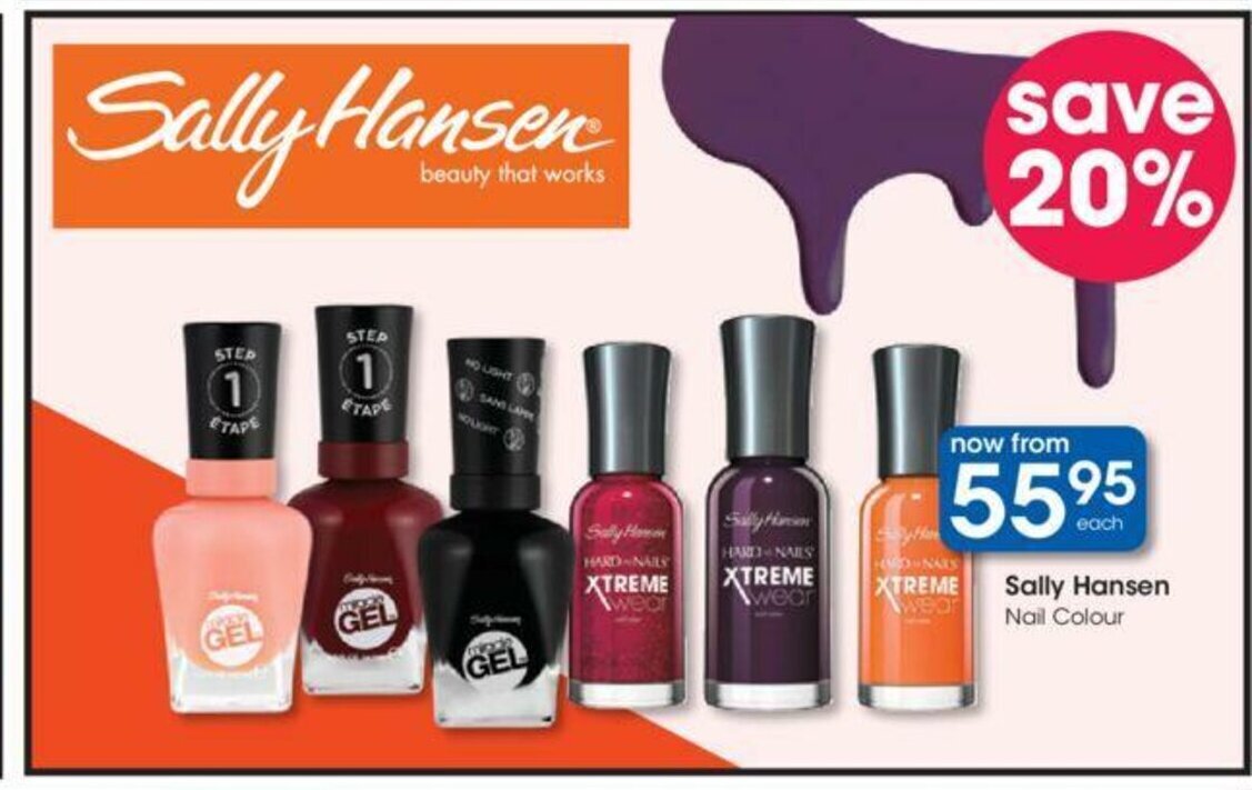 Sally Hansen Nail Colour offer at Clicks
