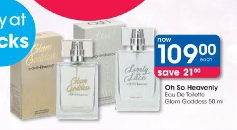 Oh So Heavenly Eau De Toilette Glam Goddess 50 Ml Offer At Clicks