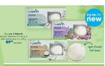 Clicks MyEarth Bath Bomb Duo 2 x 125g offer