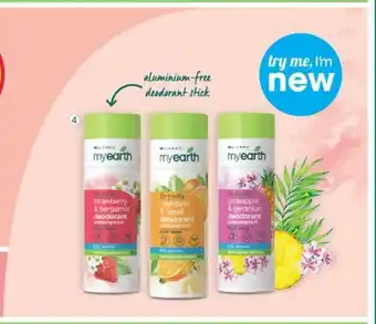 Clicks MyEarth Antiperspirant Solid Deodorant 60g offer