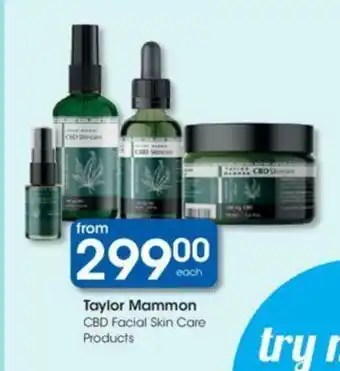 Taylor Mammon CBD Facial Skin Care Products