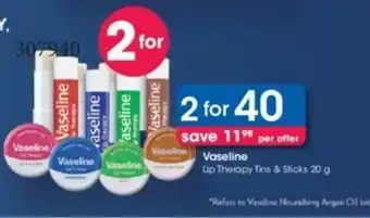 Vaseline Lip Therapy Tins & Sticks 20g