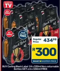 Pick n Pay Liquor Carling Black Label Non-returnable Bottles offer