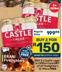 Pick n Pay Liquor Castle Lager Cans offer