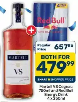 Pick n Pay Liquor Martell VS Cognac and Red Bull Energy Drink offer