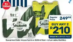 Pick n Pay Liquor Savanna Cider Assorted Non-returnable Bottles offer