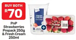 Pick n Pay Hypermarket PnP Strawberries Prepack & Fresh Cream offer