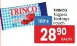 Saverite Trinco Tagless Teabags Pouch offer