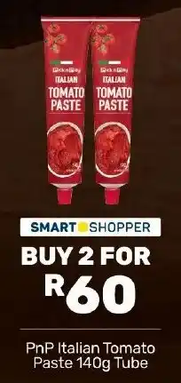 Pick n Pay Hypermarket PnP Italian Tomato Paste Tube offer