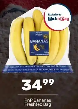 Pick n Pay Hypermarket PnP Bananas Freshtec Bag offer