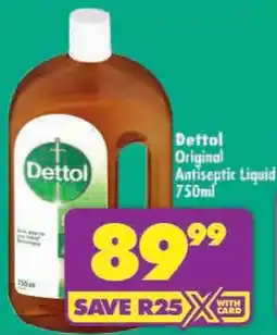 Shoprite Dettol Original Antiseptic Liquid offer