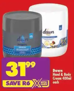 Shoprite Dawn Hand & Body Cream offer